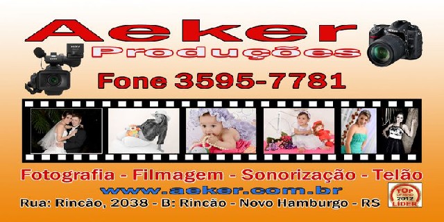 Aeker filmagem fotografia telão novo hamburgo rs